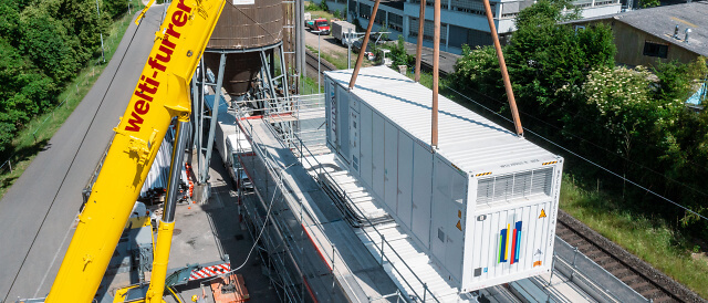 Platzierung Batteriecontainer Wettingen BESS